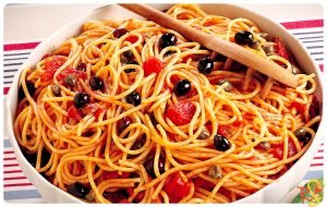 Recipes Selected - Puttanesca Spaghetti Pasta