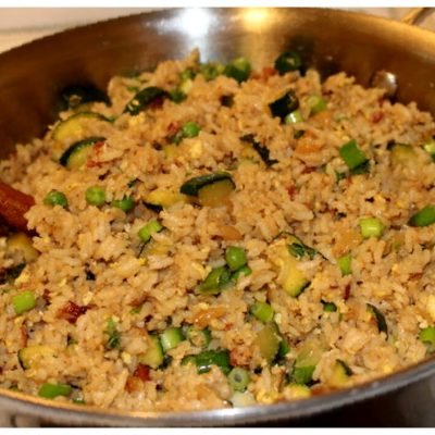 recepty vybraných - Zelenina vyprážané ryže