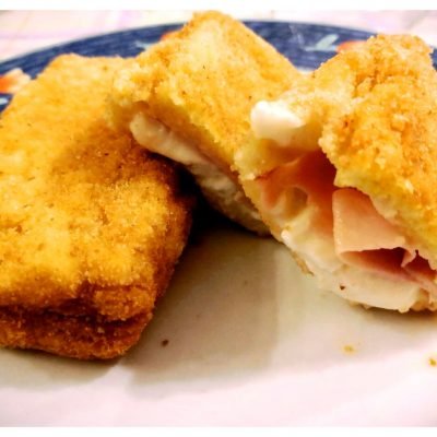 recept Selected - Mozzarella i en vagn med bakat Ham
