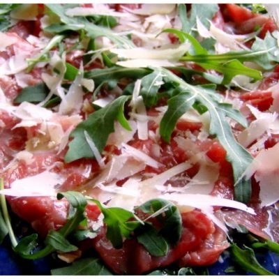Recipes Selected - Beef Carpaccio With Arugula And Parmesan